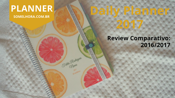 Daily Planner 2017 Paperview: Review comparativo 2016
