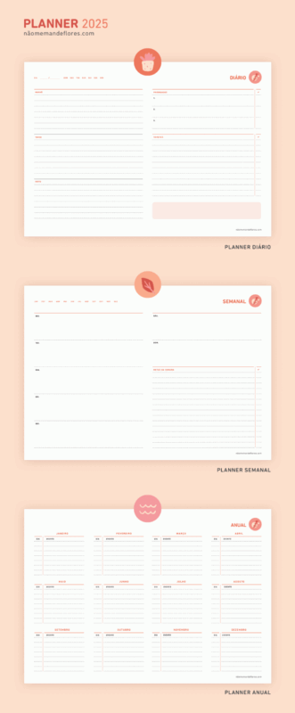 planners para imprimir 2025