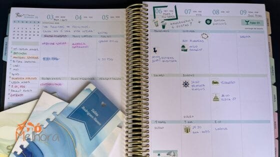 visão completa da minha semana